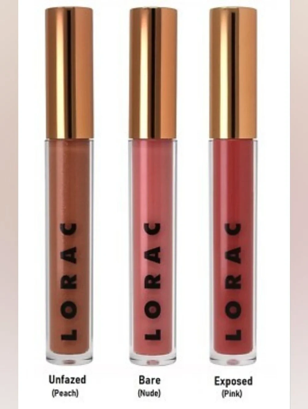 🧚‍♀️EXPOSED Lorac DISCONTINUED Unzipped Sheer Silk Lip Gloss NWT